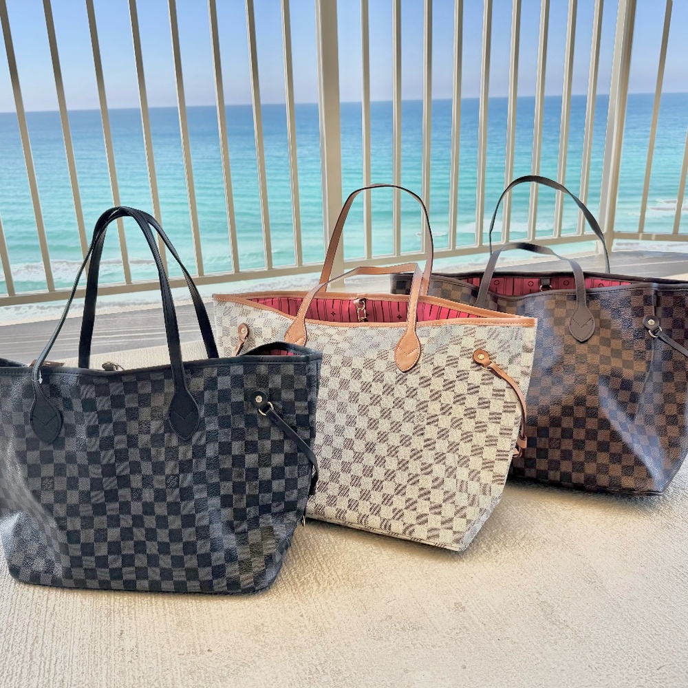 Checkered Tote Bag